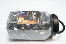 New NUPICK 10 Pound Fire Glass, 1/2 Inch Reflective Fire Glass Black Ships FREE