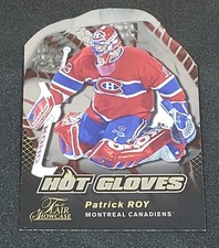 Patrick Roy 2016-17 Fleer Flair Showcase Hot Gloves Die-Cut #HG1 Canadiens HOF