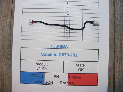 Connecteur D'alimentation Pour Toshiba Satellite C70 - Réf. 6017B0490501 - Occasion