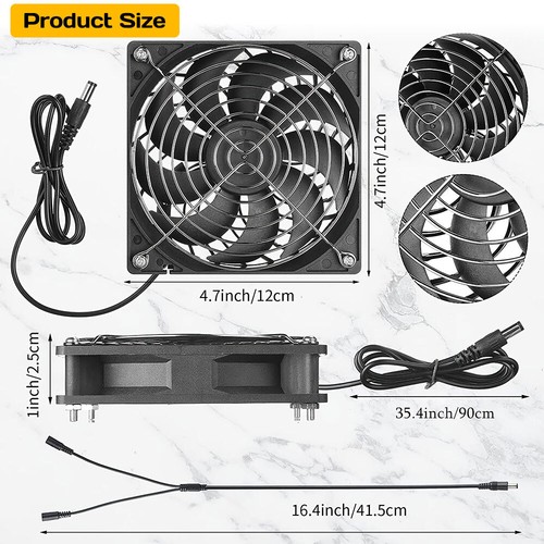 20W Solar Powered Fan Exhaust Fan for Shed,Chicken Coop,Greenhouse Roof Attic us - Picture 11 of 31