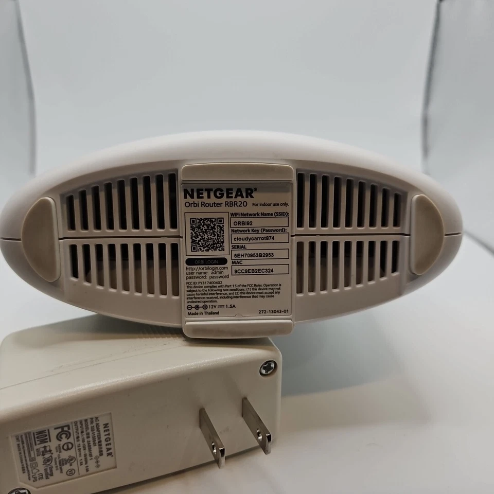 NETGEAR Orbi RBR20 Tri-Band Mesh Wi-Fi Router White  - Image 3 of 3