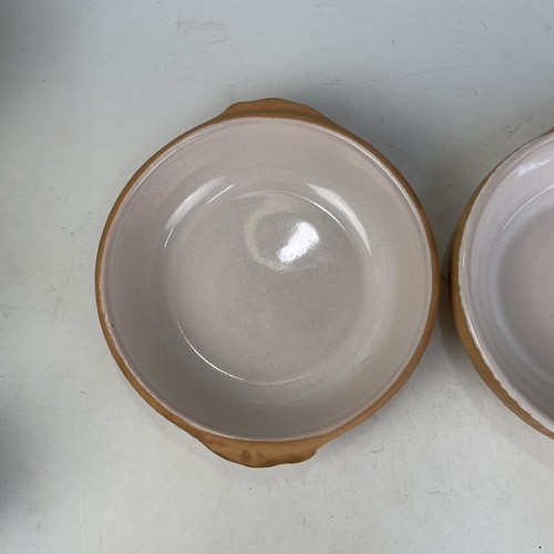 Pair of Grespots Digoin France Round Baking Dish Terracotta Pie Quiche Tart 6.5” - Picture 3 of 12