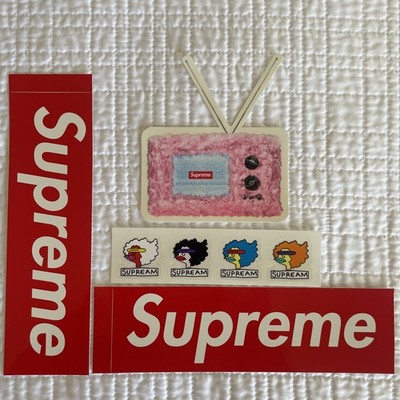 Supreme Authentic 4 Sticker Lot/Set   Tv, Gonz Ramm Mini, Box Logo X2