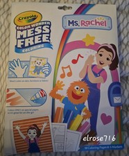 CRAYOLA COLOR WONDER FEATURING MS RACHEL INCLUDES 18 PGS  5 MARKERS AGES 3 NEW