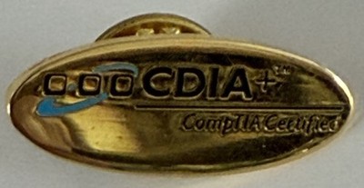 CompTIA CDIA+-Certified Document Imaging Architect-Certified Pin Badge-Pre-owned