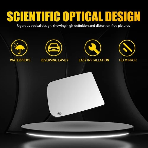 Fit 2009-2018 RAM Upper Towing Mirror Glass Heated Passenger Side 68067726AA