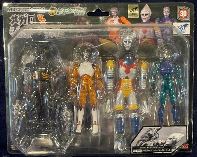 JAPANESE IMPORT 2004 Takara Tomy 5'' MEGALO vs. JET JAGUAR w/STEEL JEEG Set of 4