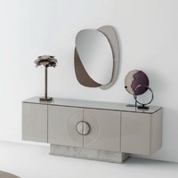 Sideboard Spiegel Set Modern Beige Elegant Kommode Konsole MöBel