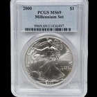 2000 Silver Eagle Millennium Set Bullion PCGS MS69 #11436497