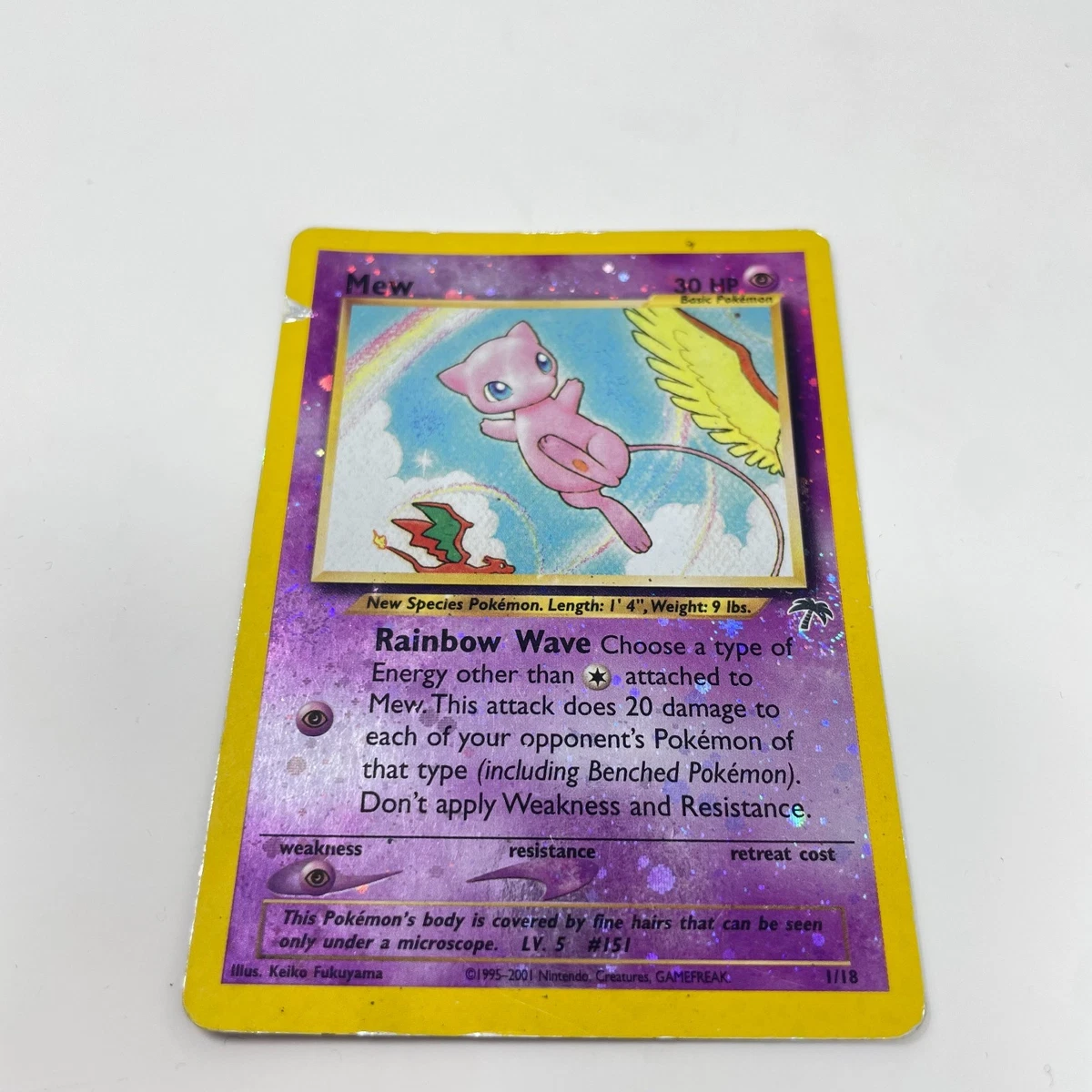 limited edition mew pokemon card Pokémon Mew Pokémon TCG Holo Rare Individual Collectible Card Game Cards  for sale