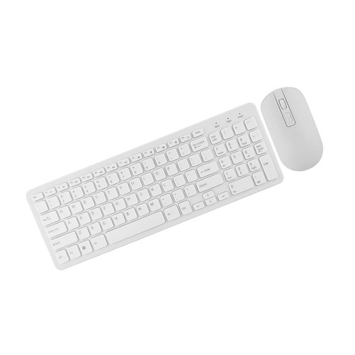 108 Keys 2.4G Wireless Keyboard Mouse Combo High Sensitivity No Delay(White HLF - Afbeelding 2 van 12