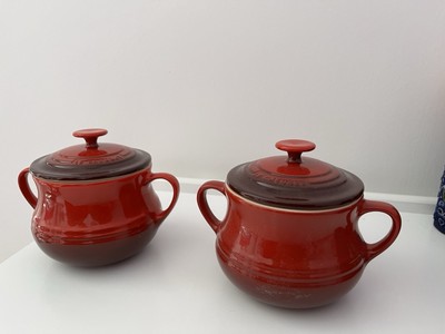 Le Creuset Set Of Soup Bowls With Lids New UK
