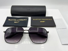 Mens Titanium Sunglasses BARTON PERREIRA 007 Legacy Black - New - RRP = £499.00