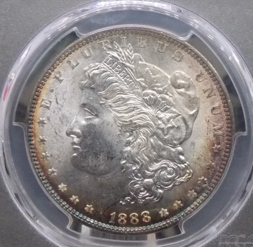 1888 "P" Morgan SILVER Dollar $1 PCGS MS62 #882 Unc Uncirculated ECC&C, Inc.