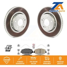 Front Coated Disc Brake Rotors And Ceramic Pads Kit For Acura RLX KGA-100271