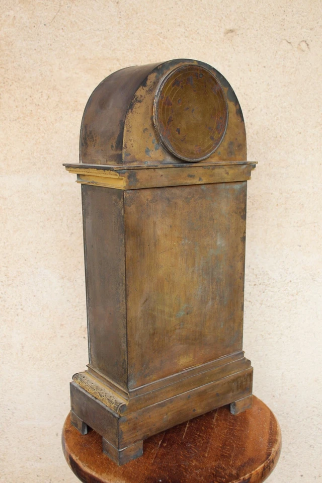 Pendule Bronze Doré Empire Restauration Charité Kaminuhr Clock Uhren Russia ? - Photo 4/4
