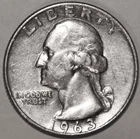 1963-D Washington Quarter - Extra Fine - #3216EA