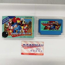 Capcom Rockman Mega Man NES Famicom Retro Game Japan A4552
