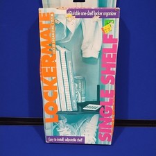 Vintage 90s LockerMate locker Organizing System Black Single Shelf