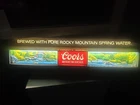 Vintage 1970s Coors Beer Sign 3D Mountains Scene Lighted 51" LARGE WORKS!!