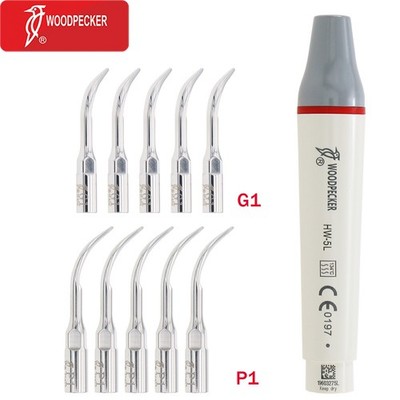 Original Woodpecker Dental Ultrasonic Scaler LED Handpiece HW-5L Tips fit EMS G1