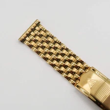Gold Plated Forstner 7-Row Beads of Rice Watch Bracelet