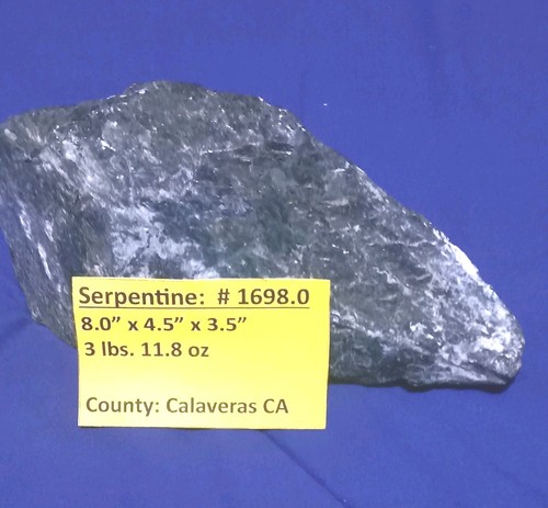 A Perfect block Size of Serpentine, 3 lbs 11.8 oz, to Work on Cabbing/Carving