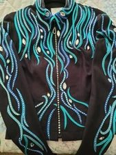 DARDAR8 WESTERN PLEASURE SHOW SHIRT JACKET HORSEMANSHIP SHOWMANSHIP HORSE HOBBY