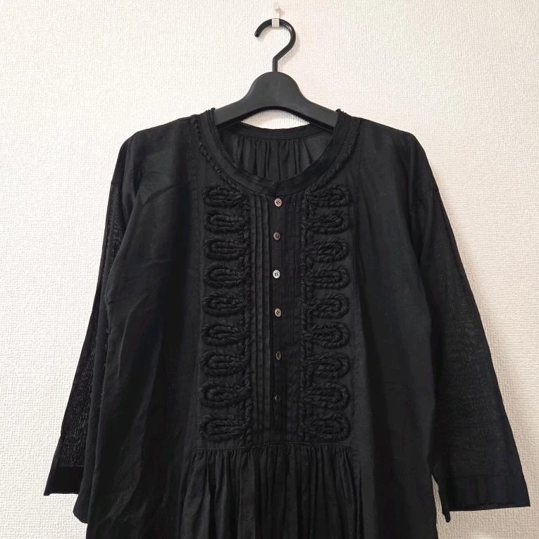 Vestidos A-net Zucca Japón 100% Algodón Mujer Talla M Negro Japón Tsumori Chisato Foto 2 de 4