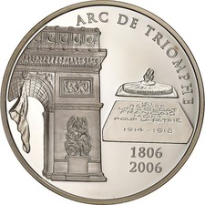 [#198738] France, 1-1/2 Euro, Arc de Triomphe, 2006, Paris, Silver, MS, KM:1456