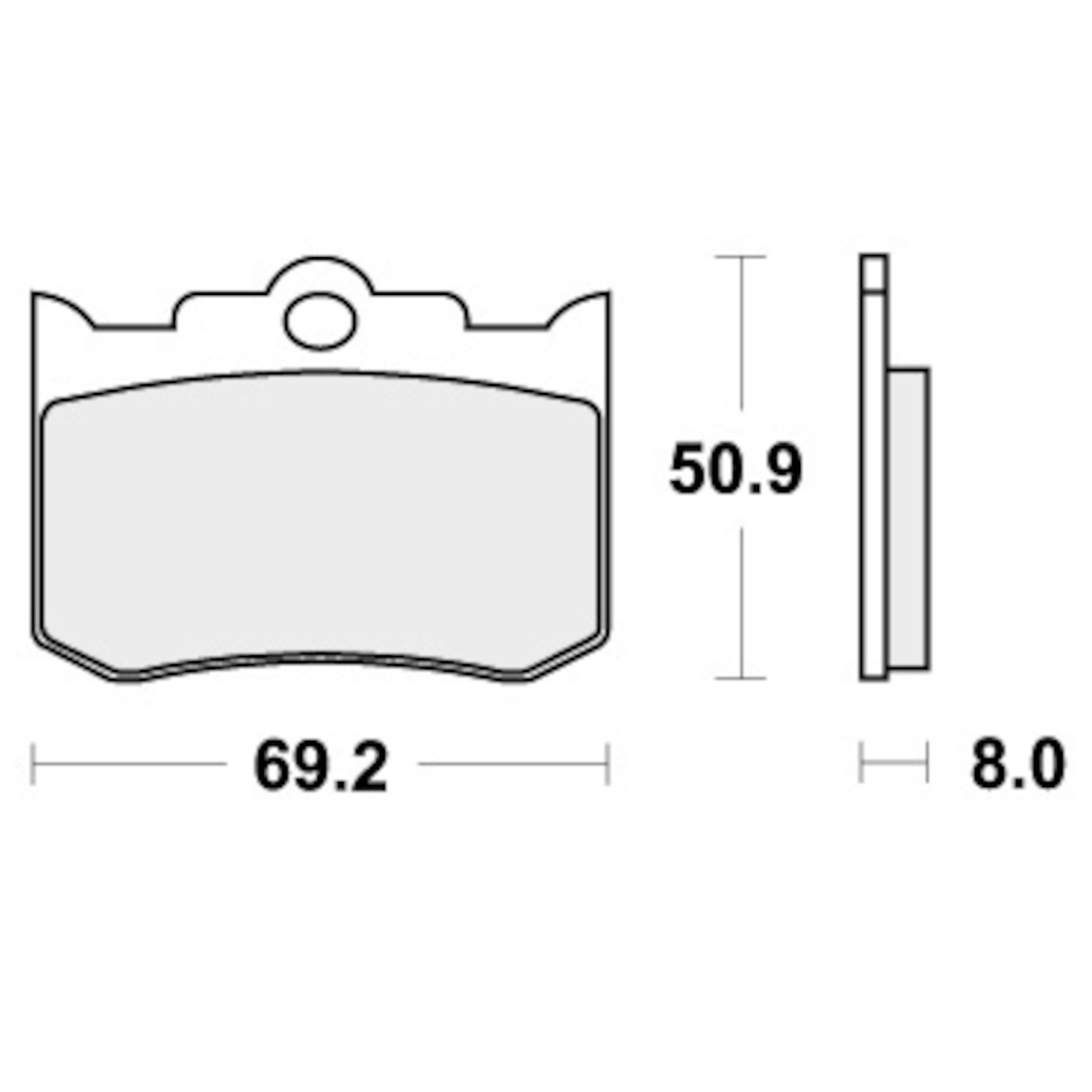 SBS 678H.LS BRAKE PADS SINTER