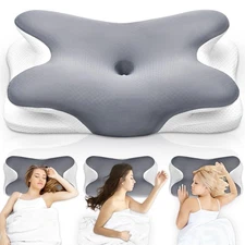 Cervical Pillow for Neck Pain , Hollow Design Odorless Memory Foam Pillows wi...