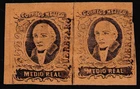 ez19 #6 1/2R Queretaro  Pair VF  est $150-200 Scarce Mint NG  Early Black Print