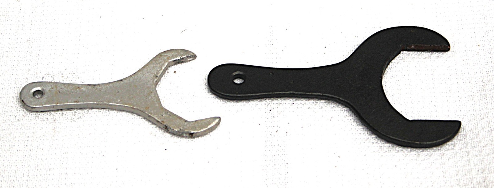 A PAIR OF HARDY  Spanners for hardy rods, the smaller one stamped HARDY