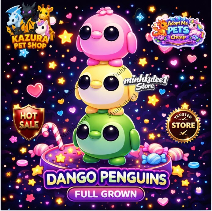 ✨ Dango Penguin | Neoon Fly Ride (NFR) – Adopt M1e Cheap Pet | Fast Delivery ⚡