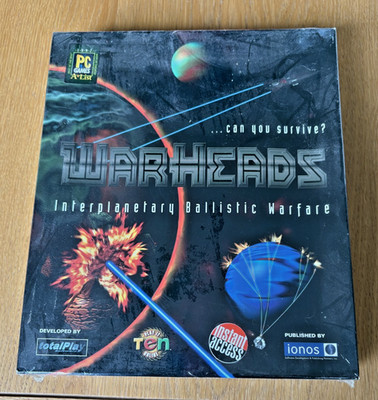 WARHEADS (1997) PC Big Box - Factory Sealed Mint - Ionos Interplanetary Warfare