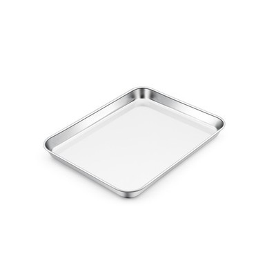 E-far Toaster Oven Tray, 10.5 x8.3  Stainless Steel Small Baking Cookie Sheet, C
