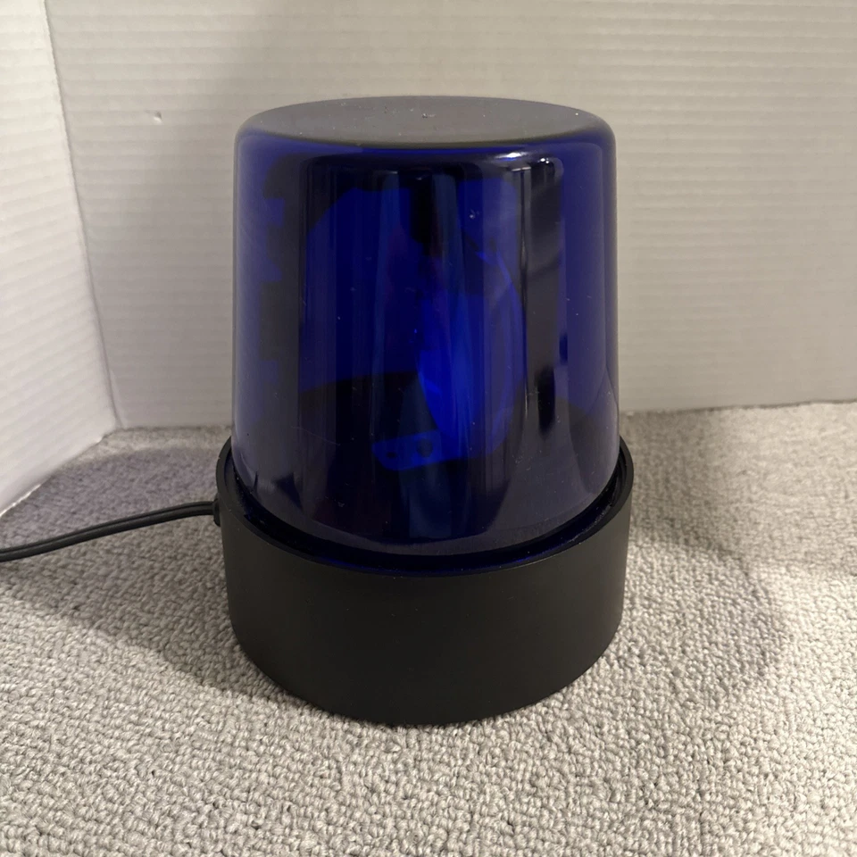 Синий вращающийся мигающий маяк 6 дюймов с подсветкой для вечеринок освещение для диджеев - Изображение 4 из 4