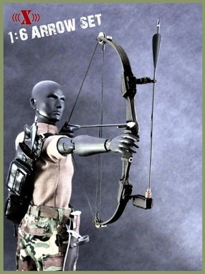 1:6 Scale Black plastic Arrow Box Set Fit for 12In Action Figure