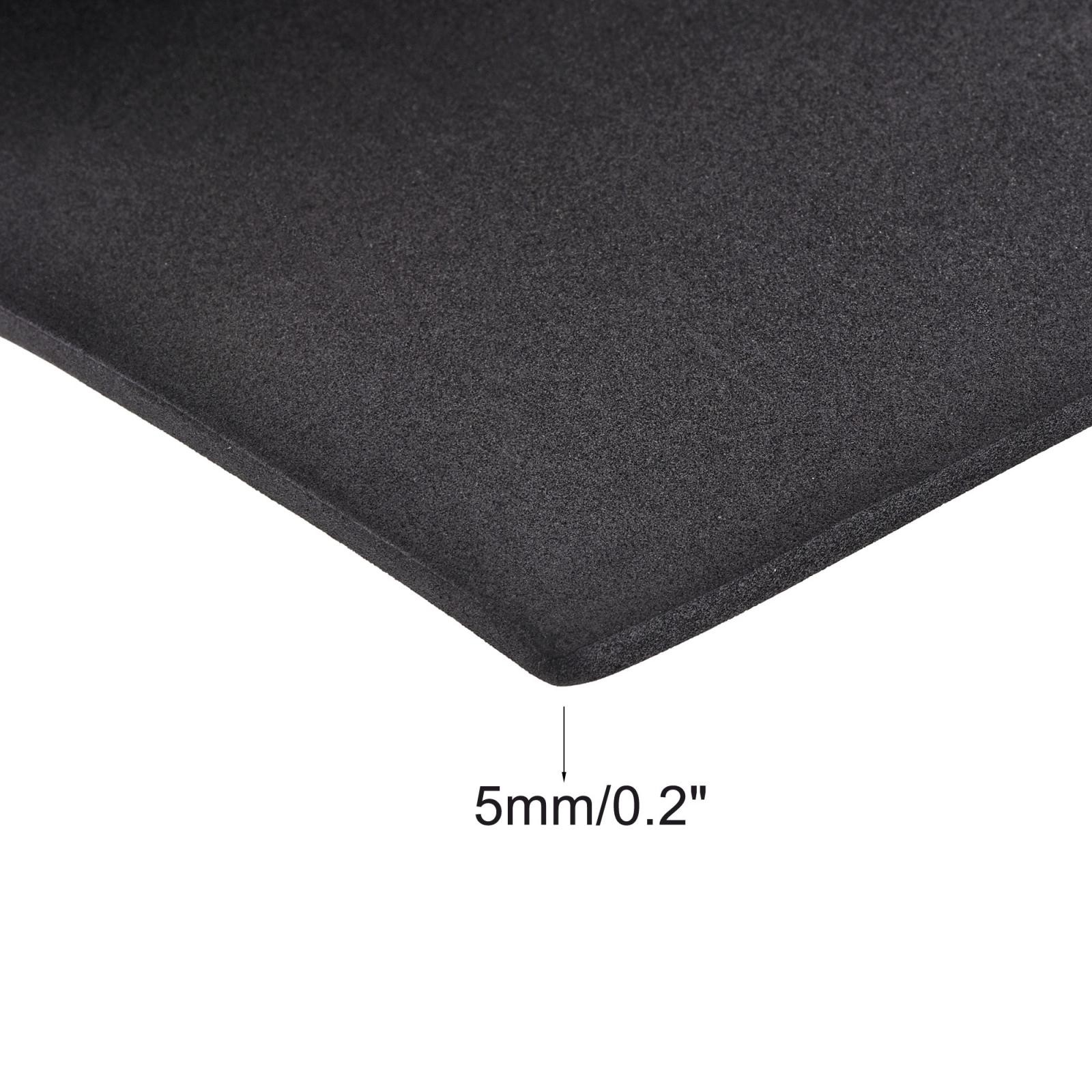 Black EVA Foam Sheets Roll 13 x 19 Inch 5mm Thick for Crafts DIY Projects