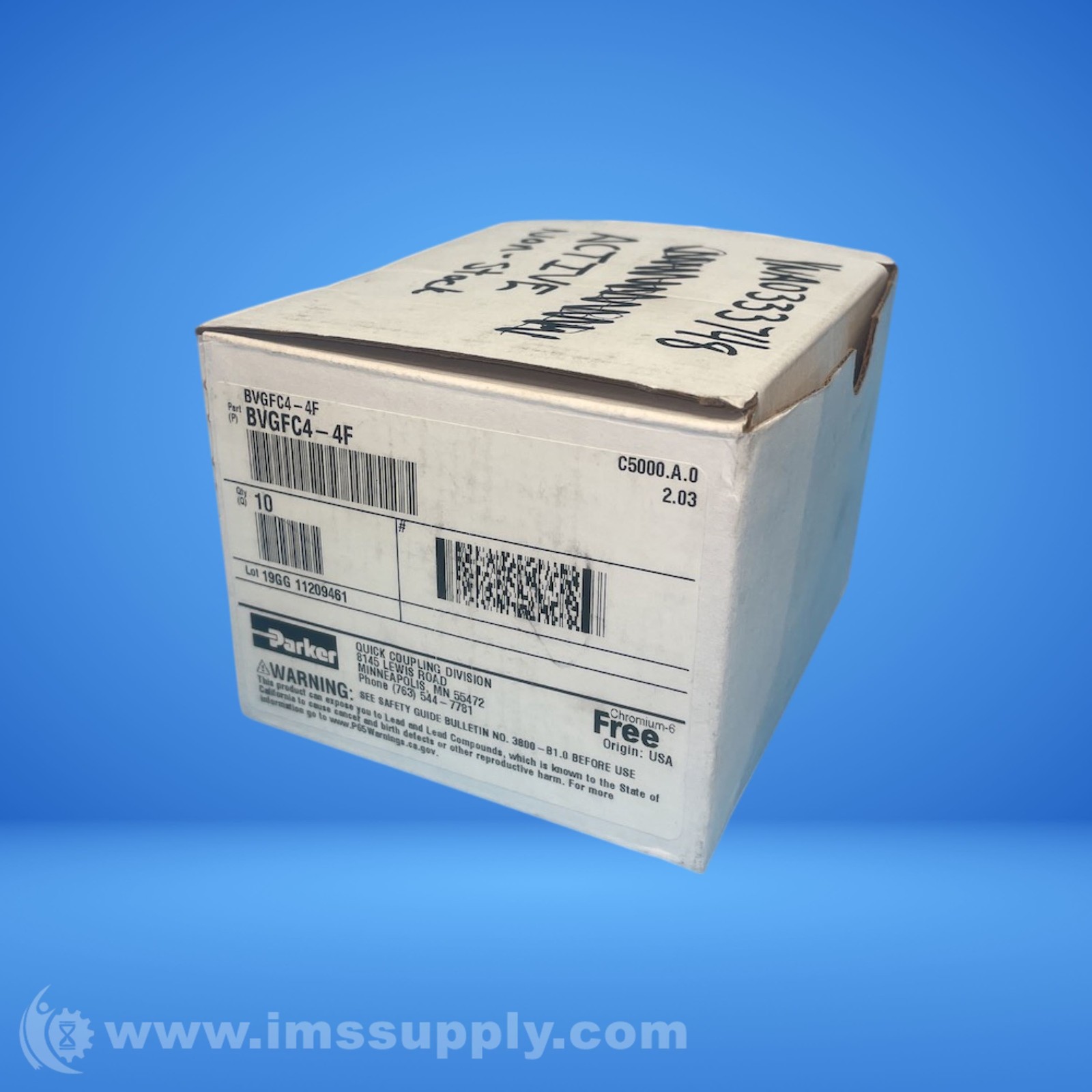 Parker BVGFC4-4F Box of 10 Couplers 6389