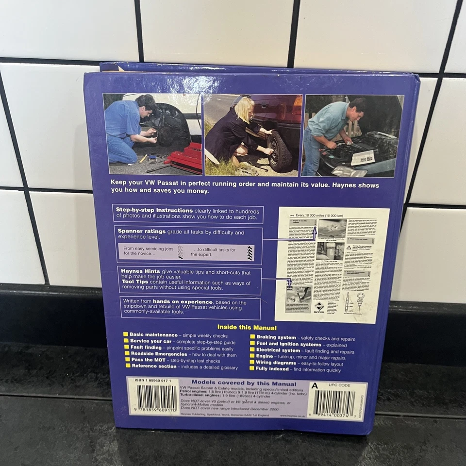 Haynes Manual -VW Passat 4-cyl petrol and diesel Dec 1996 to Nov 2000 P to X reg - Image 2 of 4