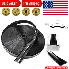 Durable 50ft Black Vinyl Insert Molding Trim - Universal Fit for RV Restoration