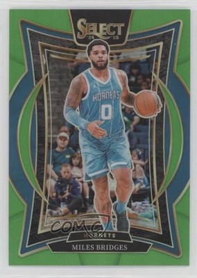 2024-25 Panini Select Concourse Neon Green Prizm /75 Miles Bridges #8 11nu