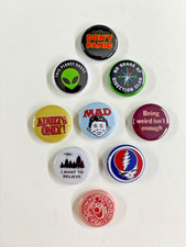 Random Variety Pack 4 : Button Magnets 1 Inch, 9 pack