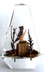 Vintage Hand Carved Painted Horned Owl Lucite/acrylic Unique Canada Paperweight — photo 3