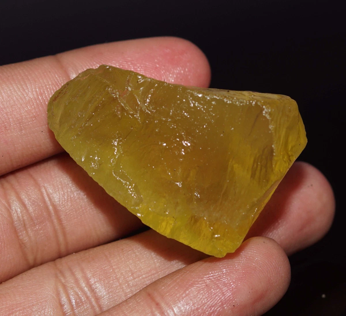 164 Ct Natural Certified Brazilian Yellow Topaz Rough Uncut Loose Gemstone