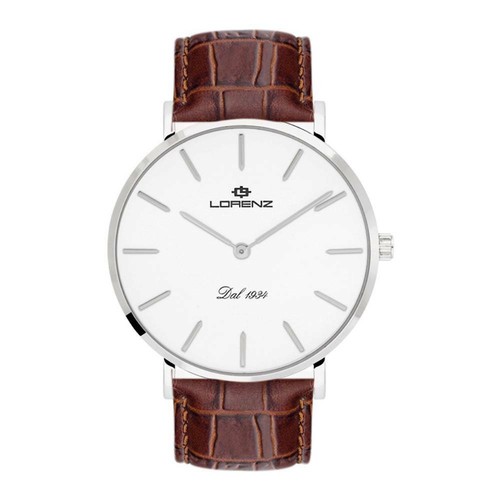 OROLOGIO UOMO LORENZ,ELEGANTE,VETRO ZAFFIRO,SOLO TEMPO,SLIM,38mm,CINTURINO  PELLE | eBay