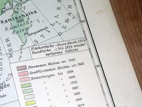 1938 VINTAGE HISTORICAL MAP OF RUSSIA UKRAINE / MEDIEVAL / RUSSIAN REVOLUTION - 第 8/12 張圖片