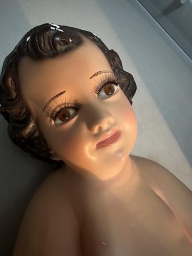 Jesuskind Krippenfigur 12" Augenglas Niño Jesus